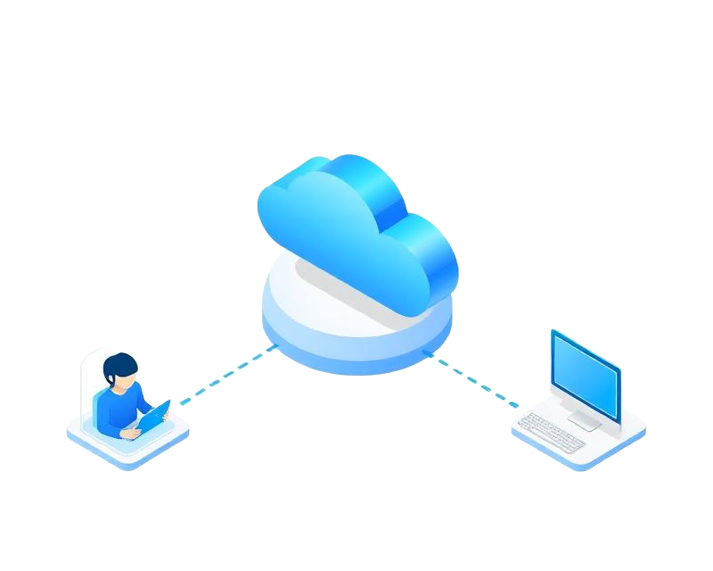 Parent teacher admin connected to cloud system